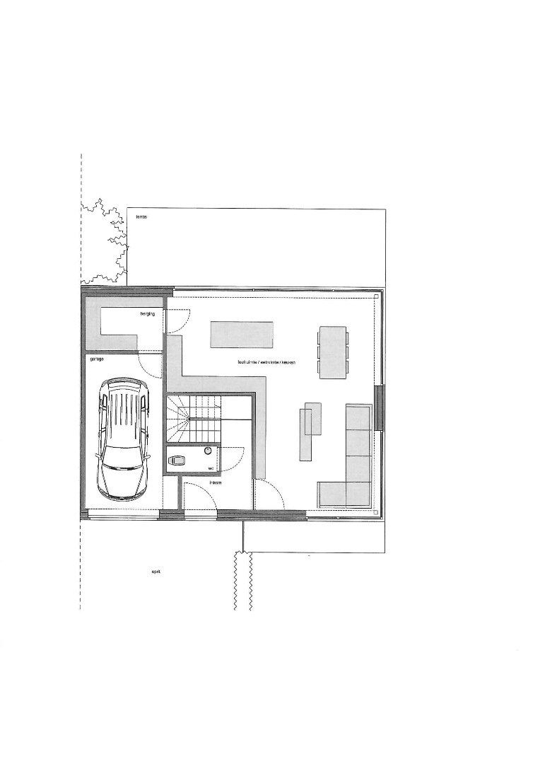 een moderne  nieuwbouw 3-gevel woning op en met grond foto 3