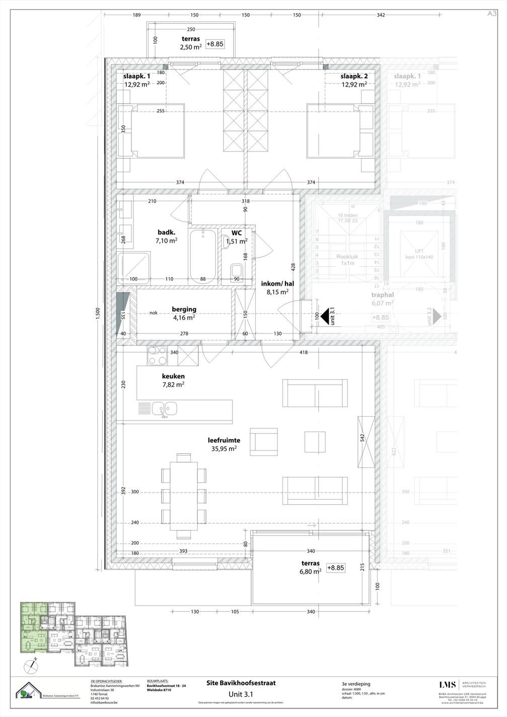 NIeuwbouwappartement in hartje Ooigem. foto 1