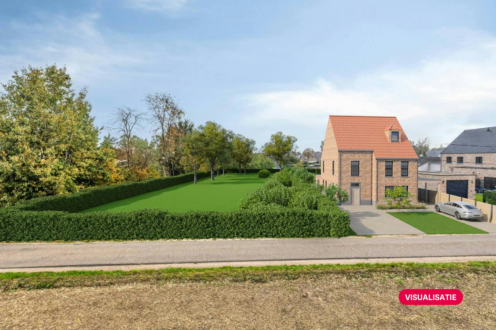 Rustig gelegen bouwgrond met vrij zicht op een riant perceel voor open bebouwing te koop foto 2