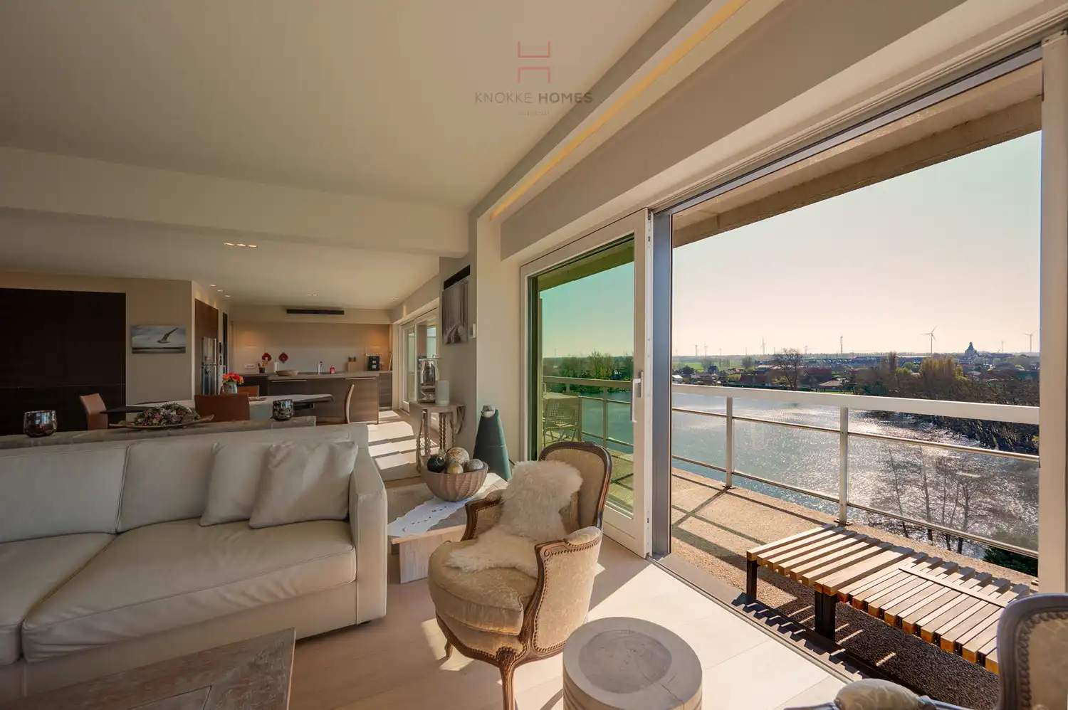 Riant appartement met open zicht over het meer van Duinbergen foto 16