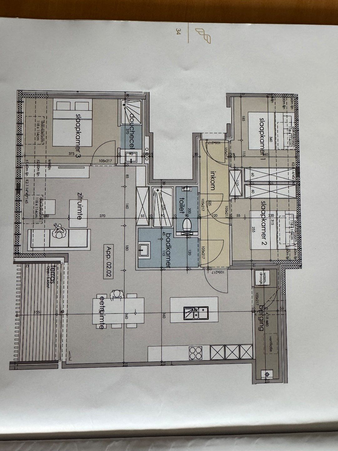 Nieuwbouwappartement met 3 slaapkamers, terras en autostaanplaats in hartje Gits foto 23