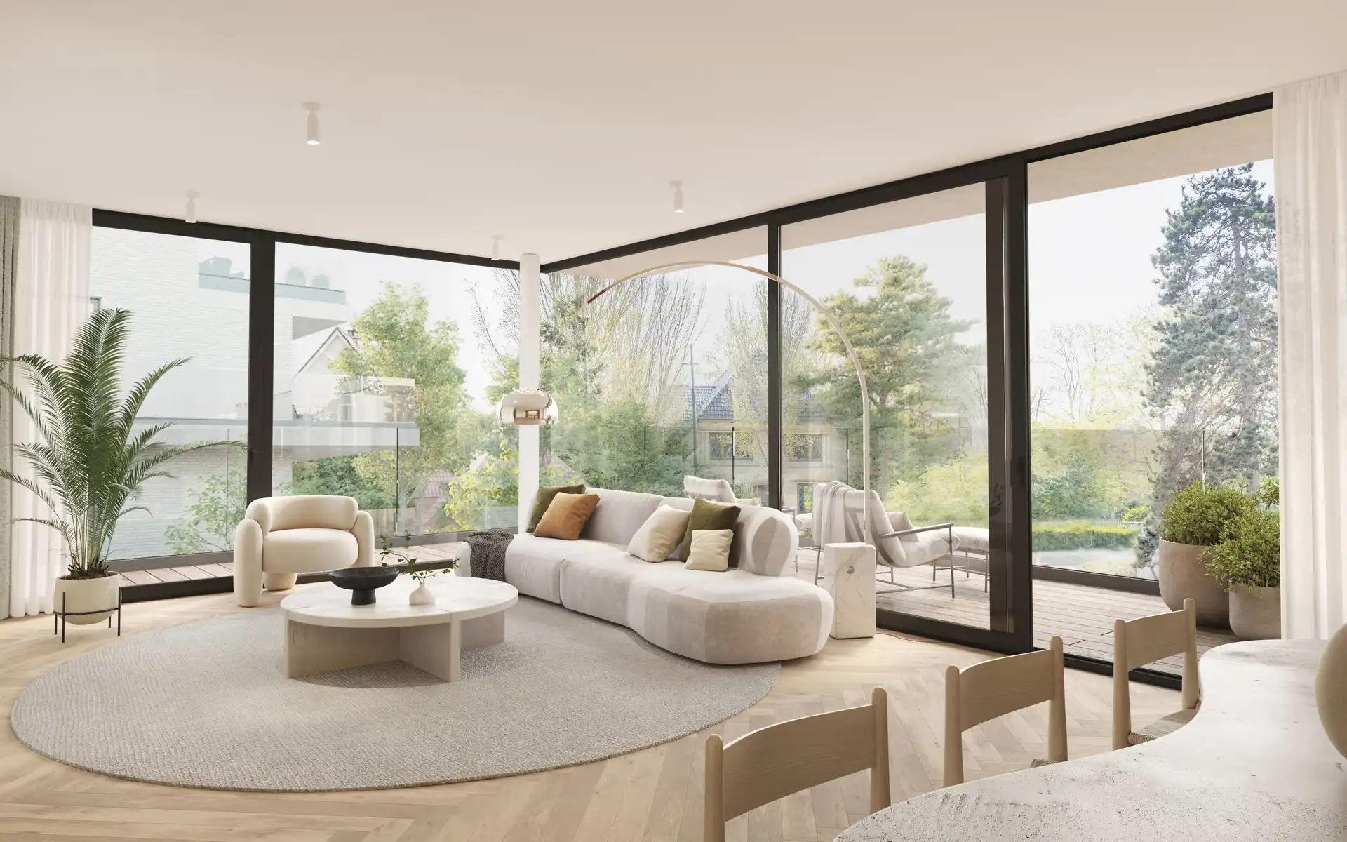 Magnifiek appartement met (zonne)terrassen en tuin foto 4