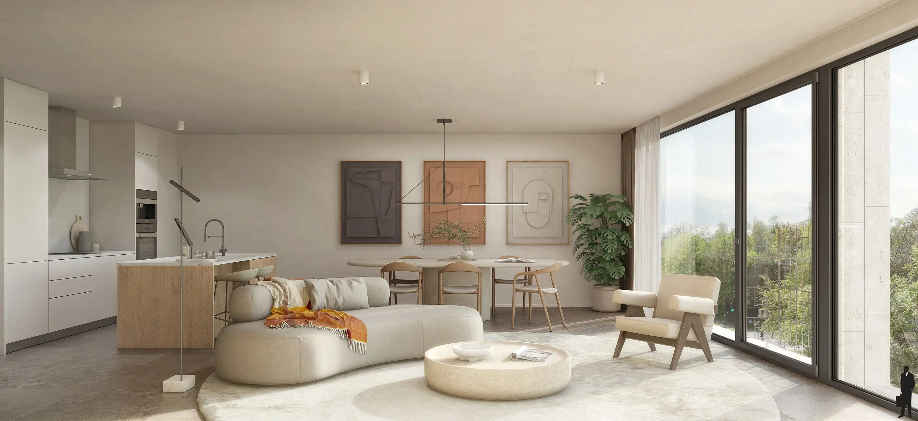 Nieuwbouwapp. op de 1ste verd. van ca. 134 m² in Parkhof! foto 2