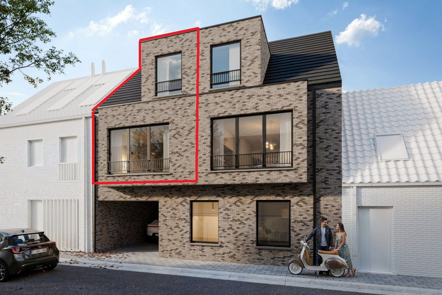 Nieuw duplex-appartement met terras te Maldegem foto 6