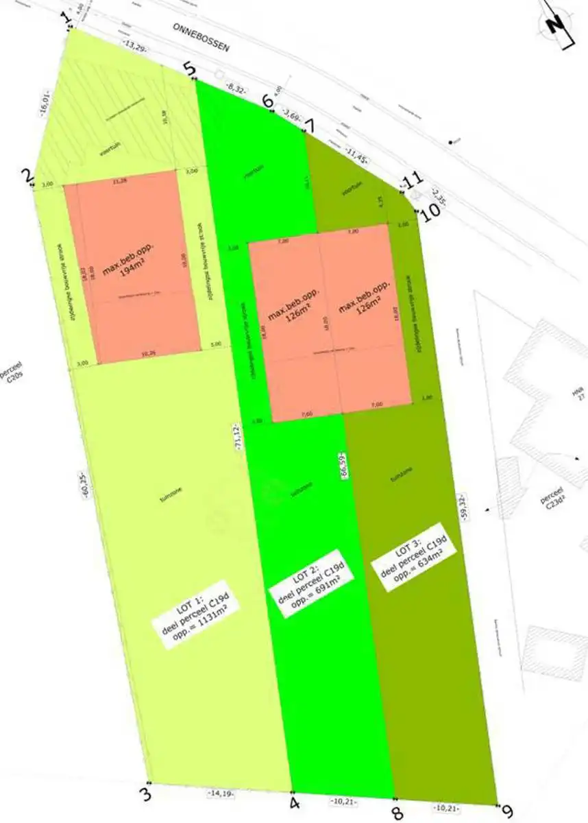 Bouwgrond te koop in verkaveling – HOB op 691m² (LOT 2) foto {{pictureIndex}}