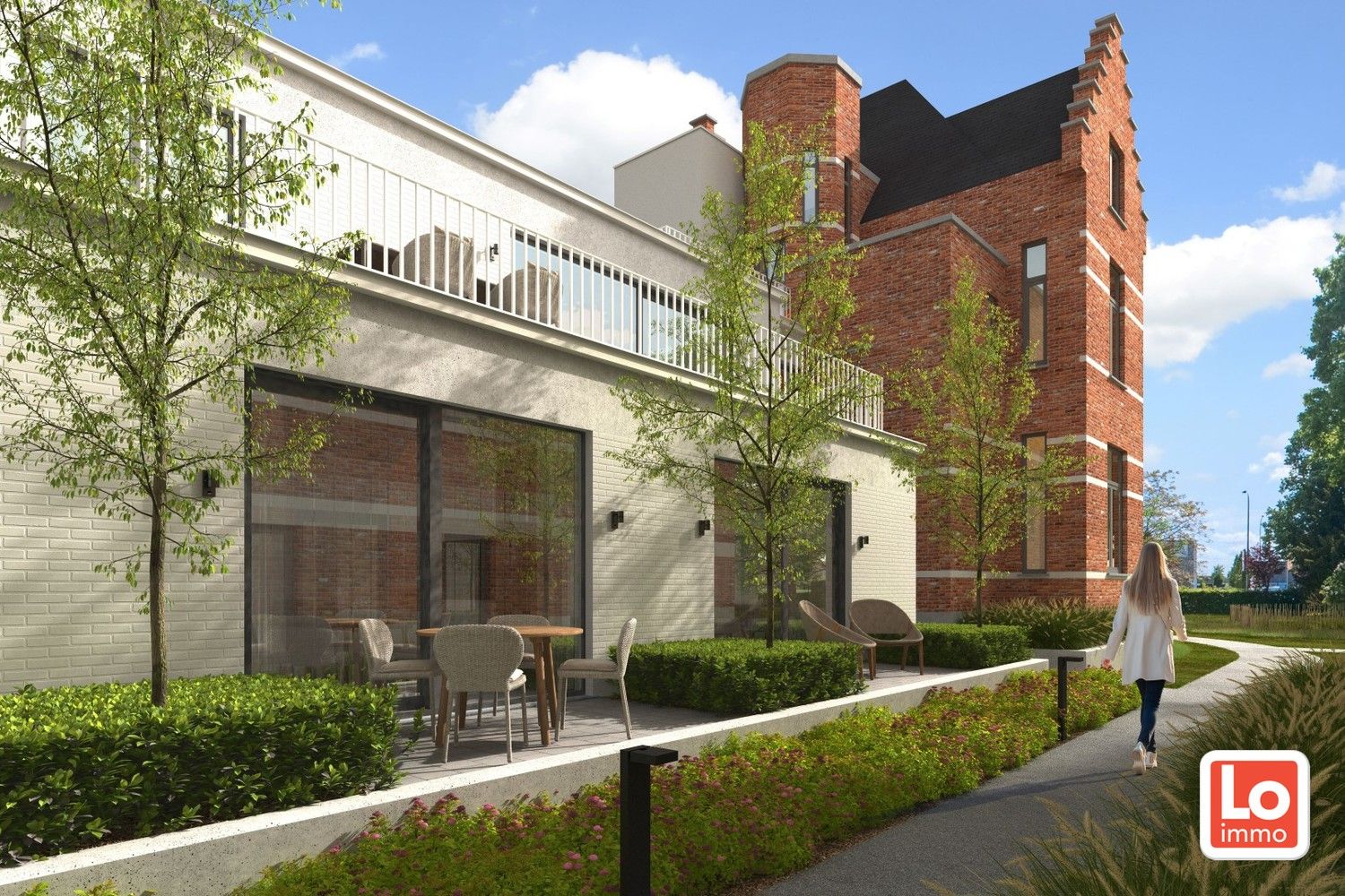 Prachtig gelijkvloers 2 slaapkamer villa appartement met terras foto 4