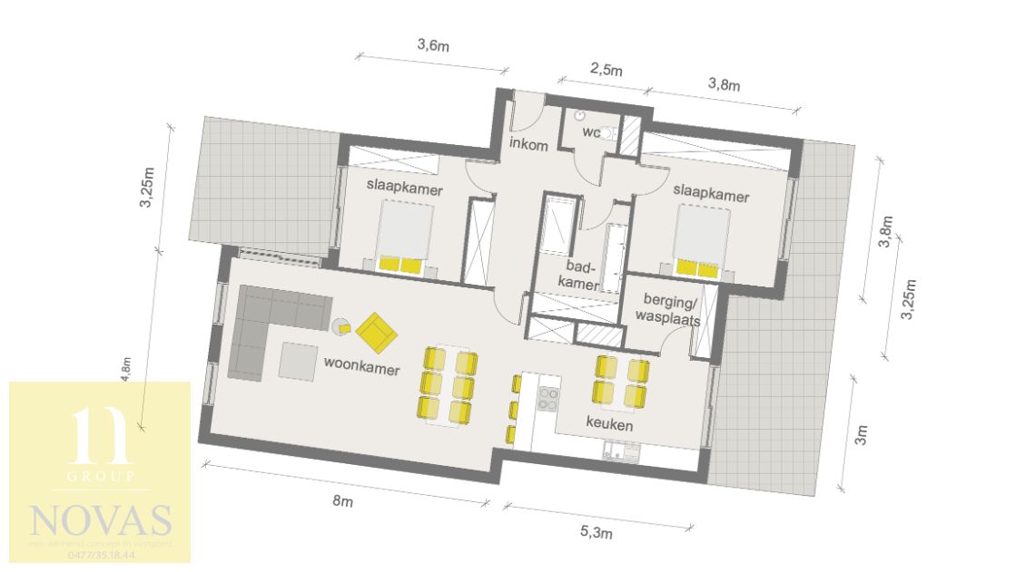 Toplocatie in Lommel, 2 slaapkamers, 33m² over 2 terrassen, heel luxueus foto 22