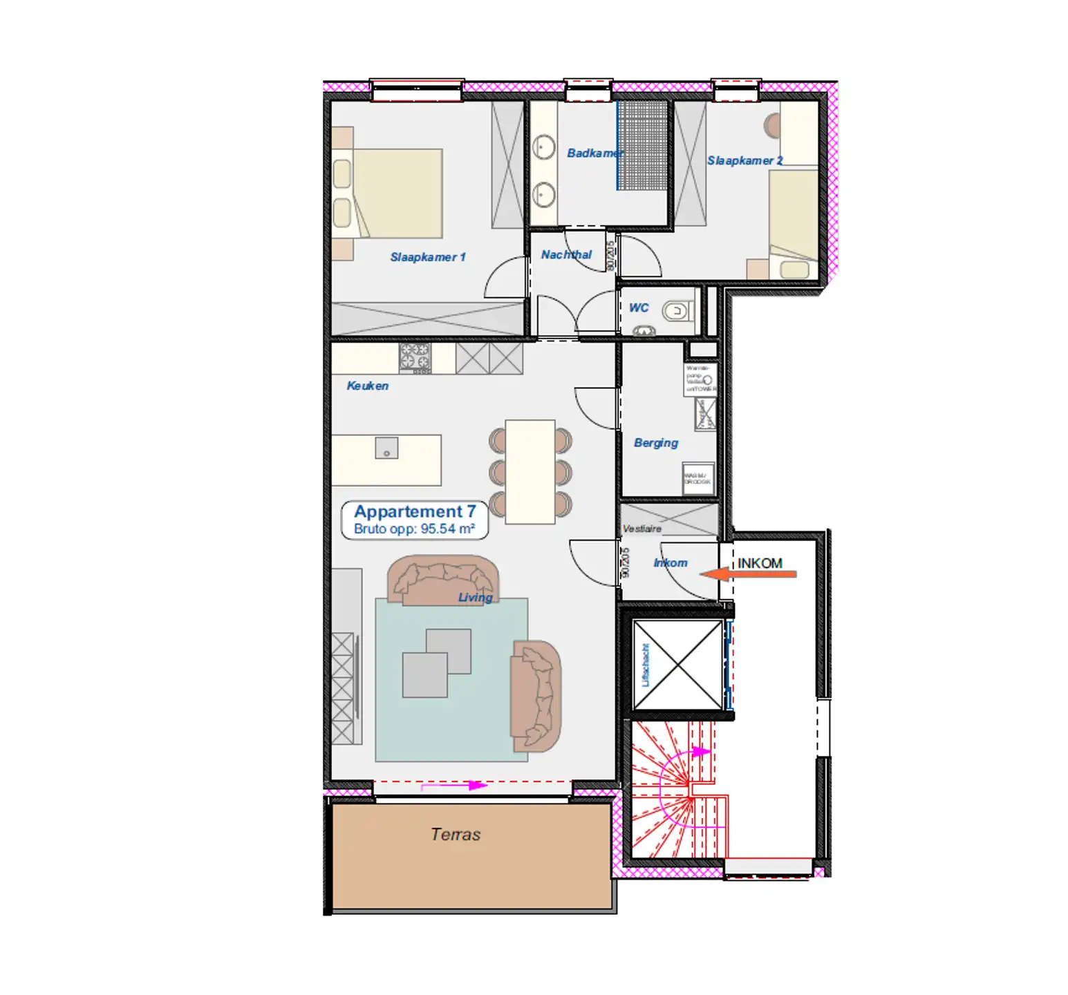 Appartement te huur foto 3