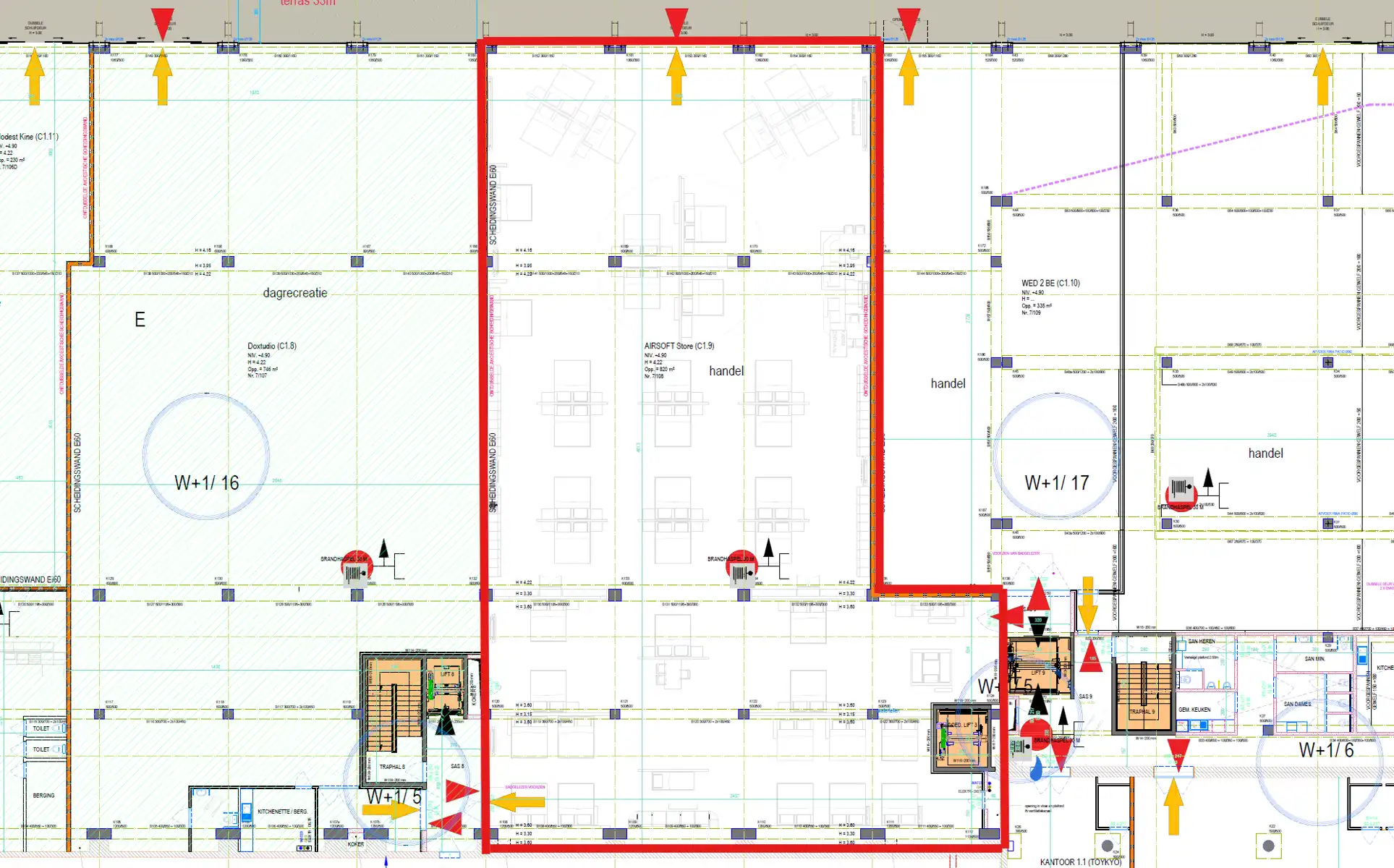 Handelsruimte 820 m² te huur in Gent Dok Noord foto 6