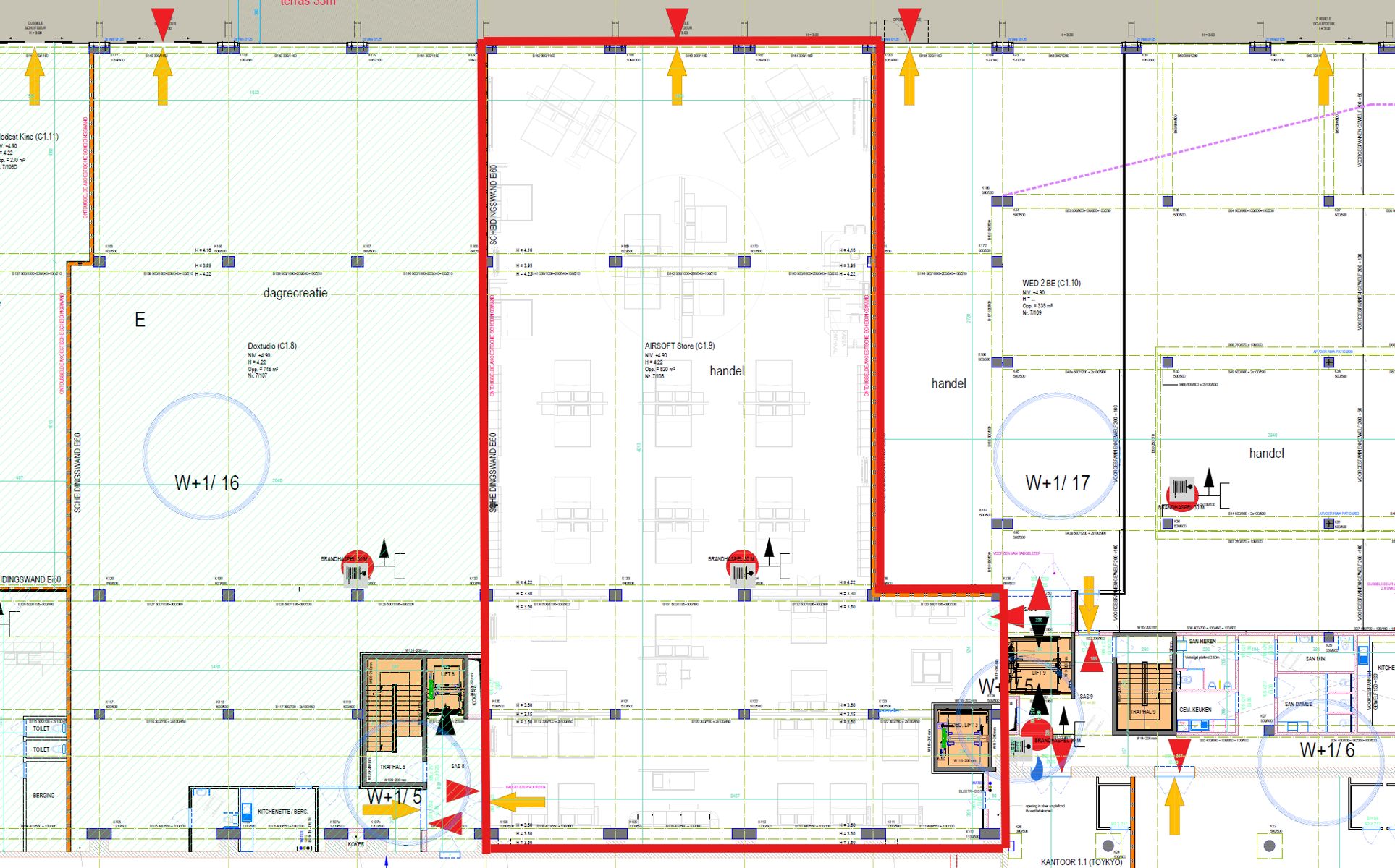 Handelsruimte 820 m² te huur in Gent Dok Noord foto 6