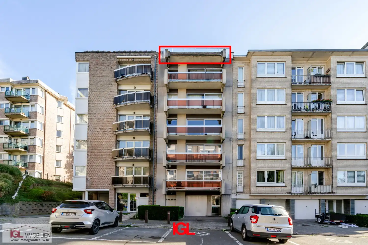 Penthouse-studio met 2 ruime terrassen te koop in Dilbeek foto 15