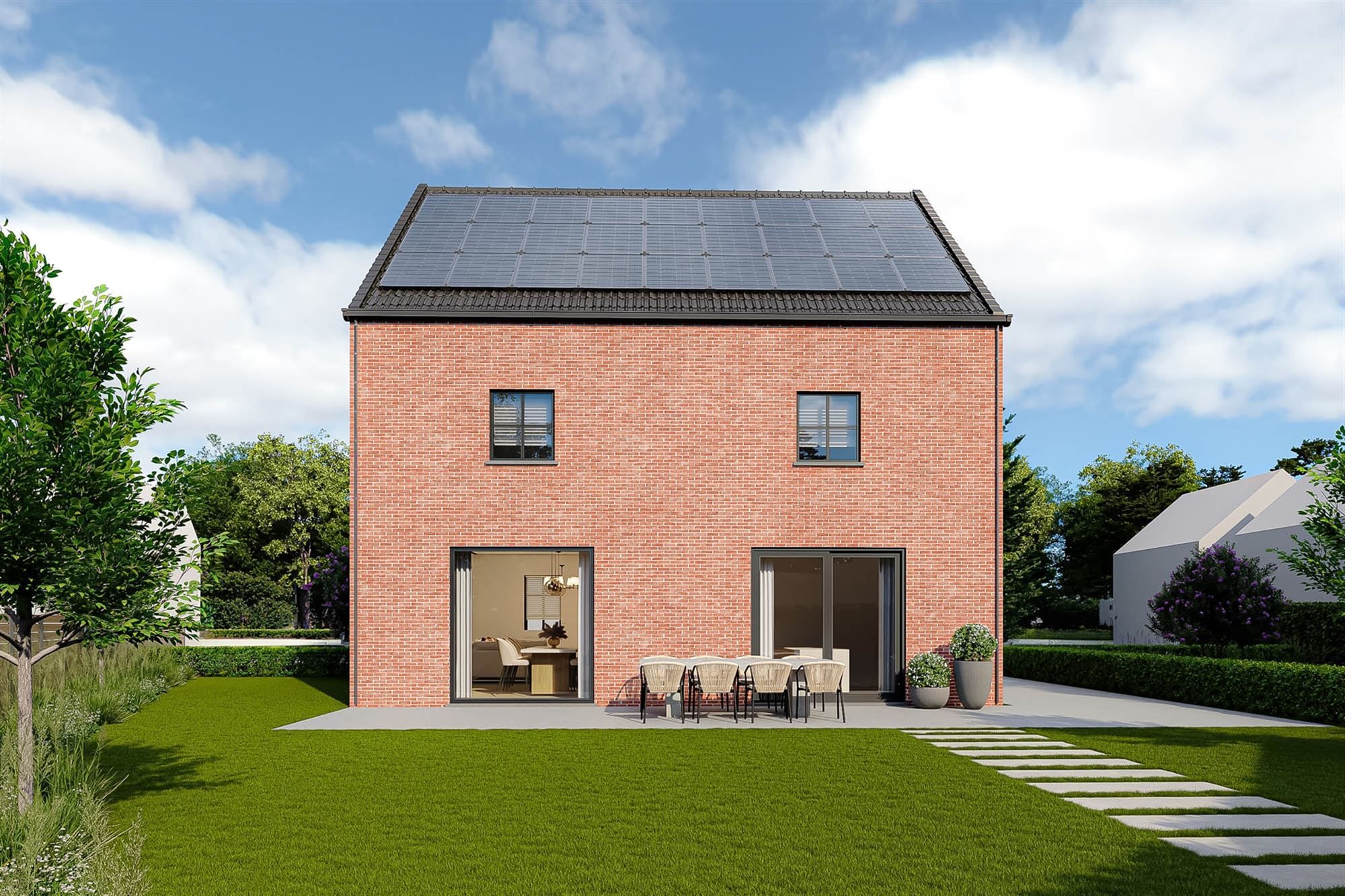 RUIME NIEUWBOUWWONING OP EEN PERCEEL VAN 1059M² foto 2