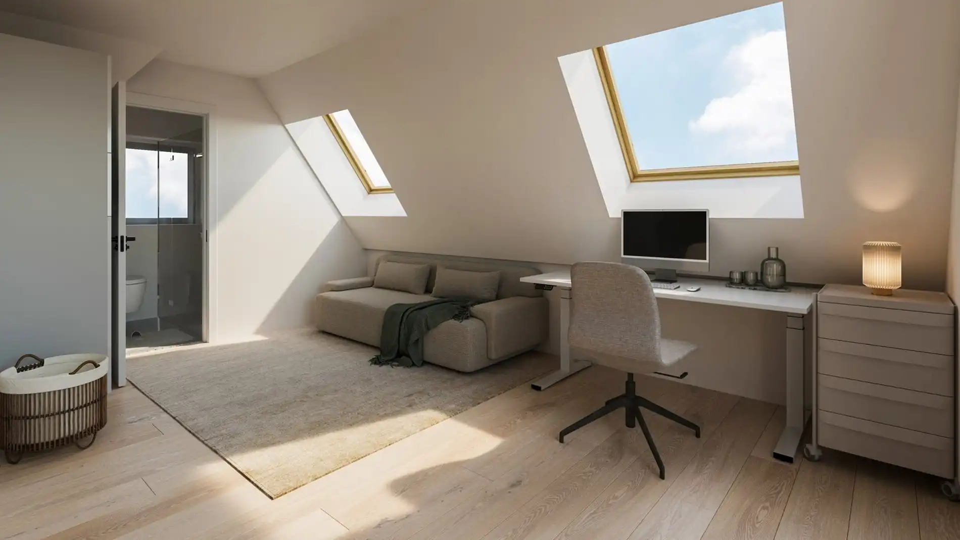 Volledig gerenoveerde en gemeubelde studentenkamer in een kleinschalige residentie! foto {{pictureIndex}}