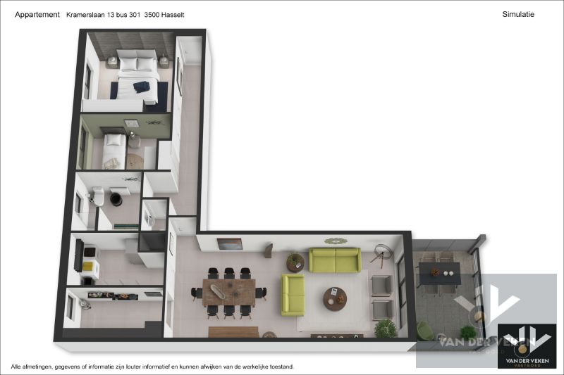 Mooi ingericht appartement op toplocatie in Hasselt foto 23