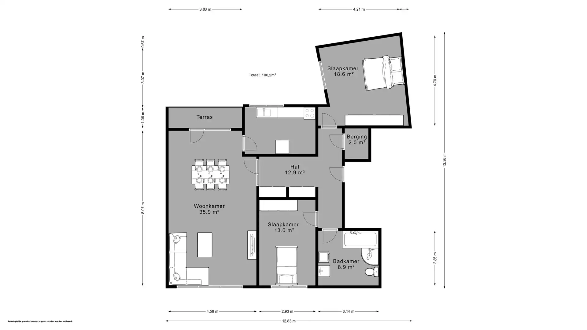 Ruim appartement met 2 slaapkamers in Sint-Niklaas foto 14