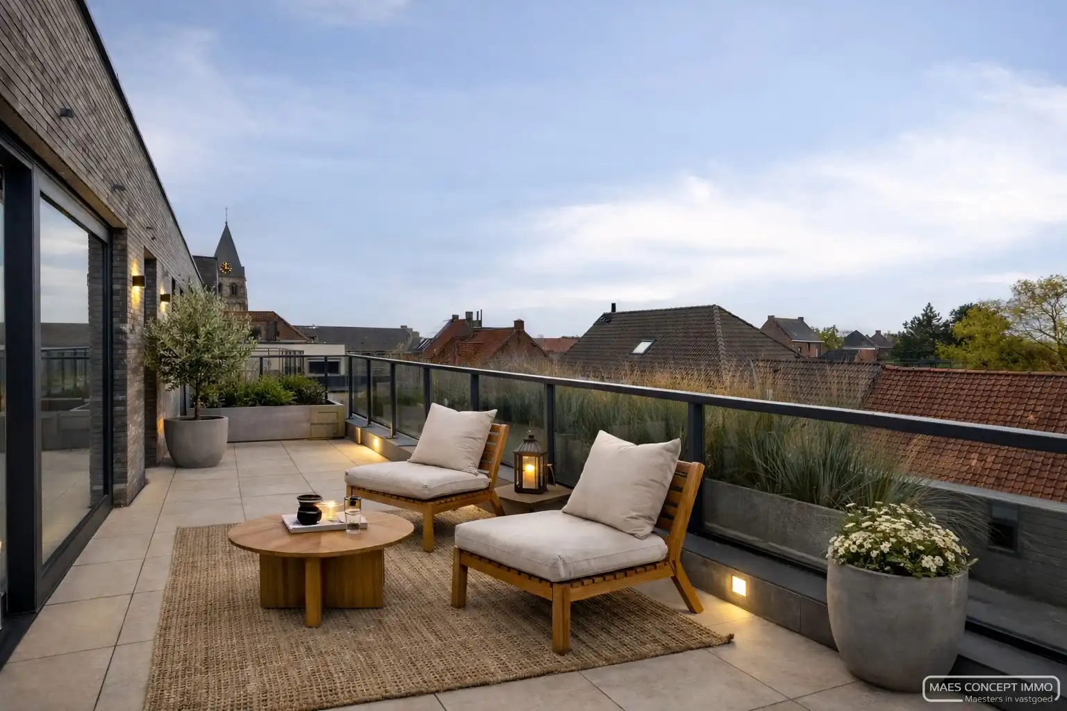 Penthouse 130 m2 met 2 ruime terrassen in centrum Anzegem foto 4