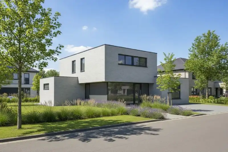 Nieuw te bouwen alleenstaande woning te Izegem. foto {{pictureIndex}}