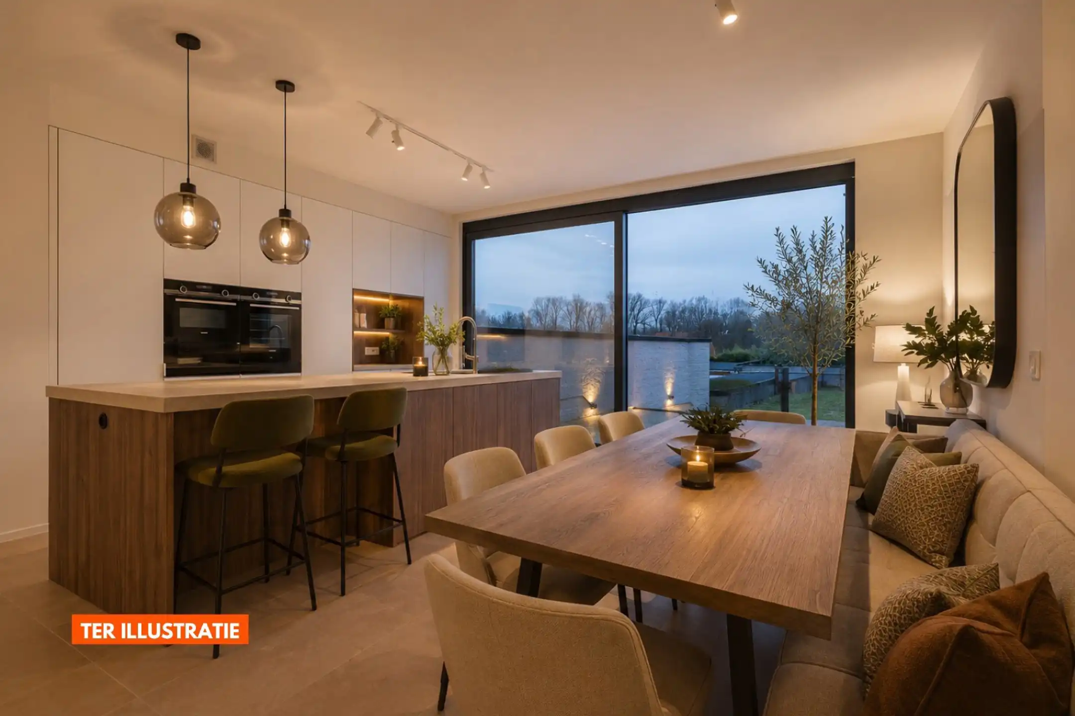 EREMBODEGEM - Nieuwbouw met 3 kamers, dubbele garage en tuin foto 10