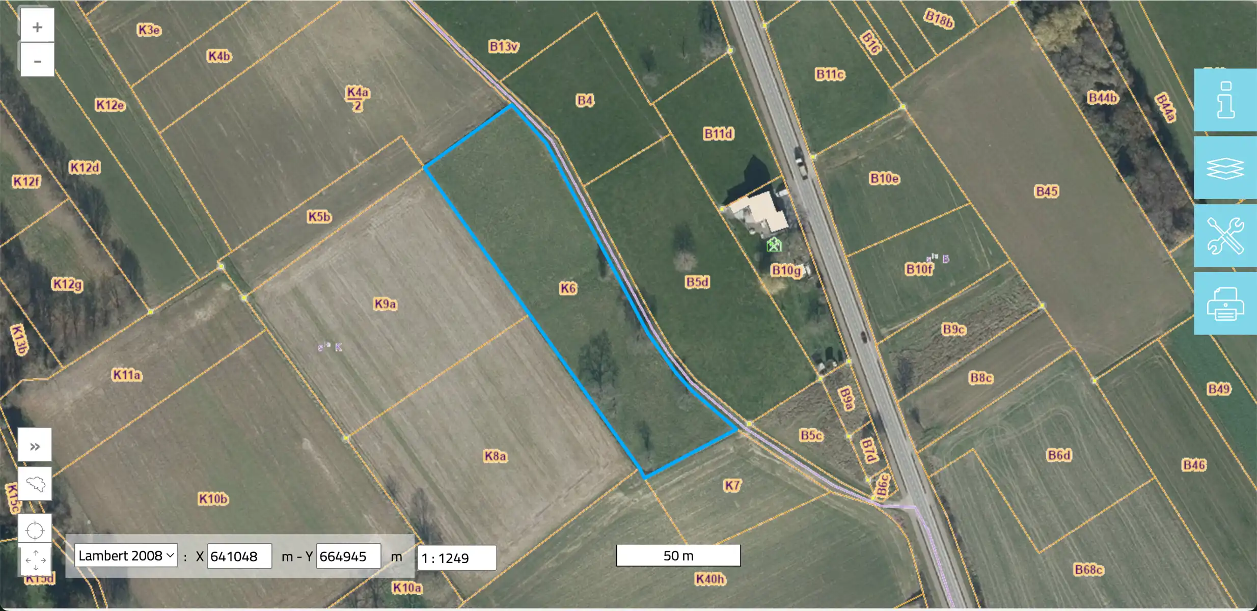 Perceel landbouwgrond van 62a 32ca foto 6