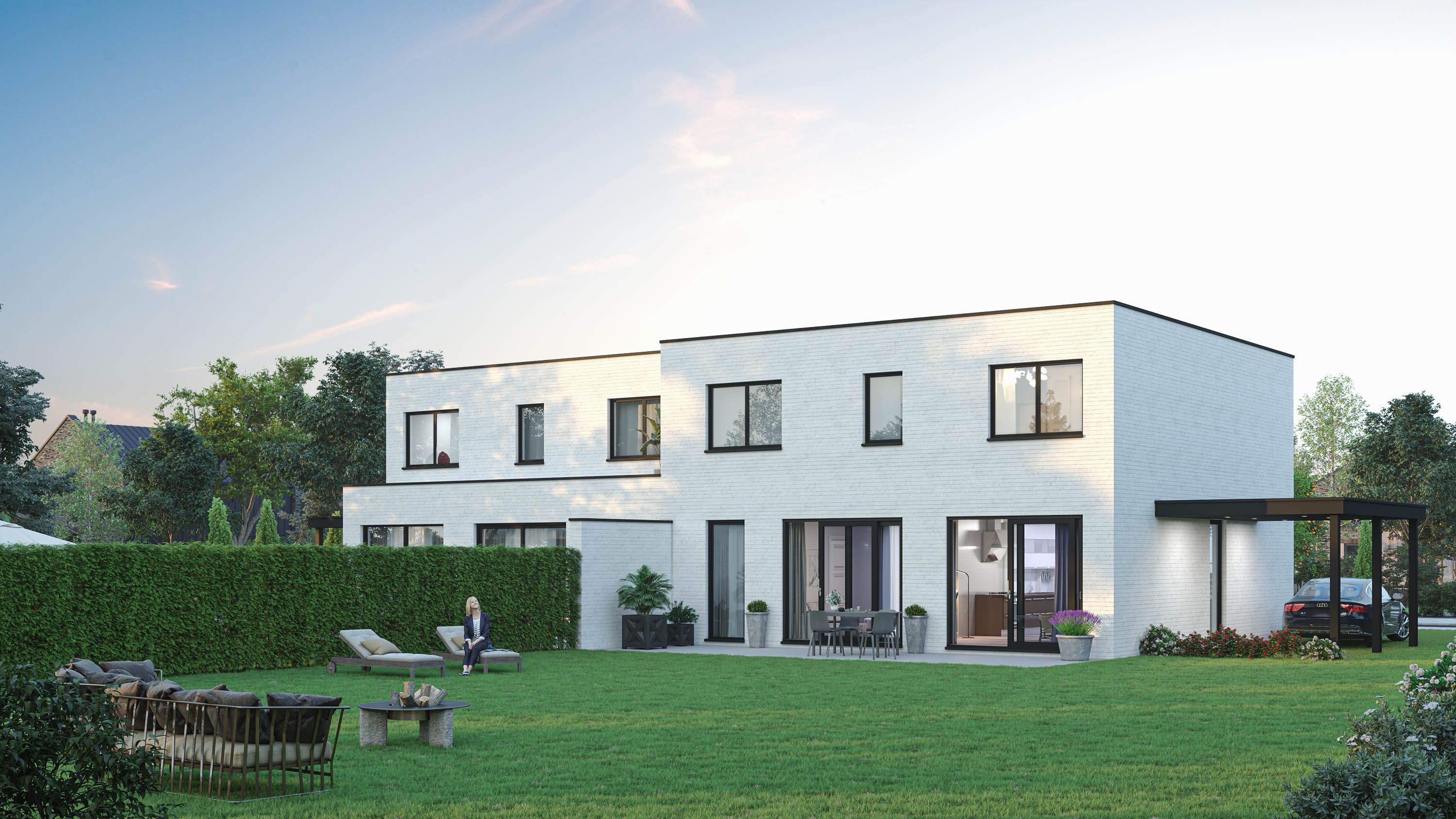 VOLLEDIG AFGEWERKTE NIEUWBOUWWONING OP EEN PRACHTIGE LOCATIE TE REPPEL (BOCHOLT) foto 2