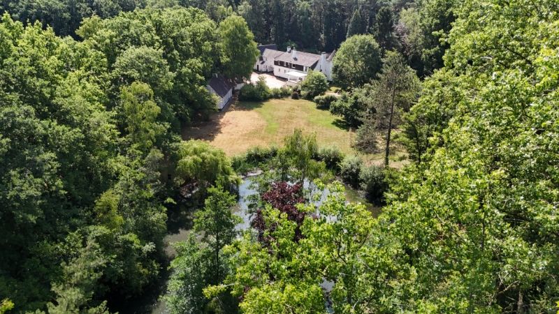 Kasteelvilla met bijgebouw op uniek domein 1 hectare 71 are met grote vijver foto 15