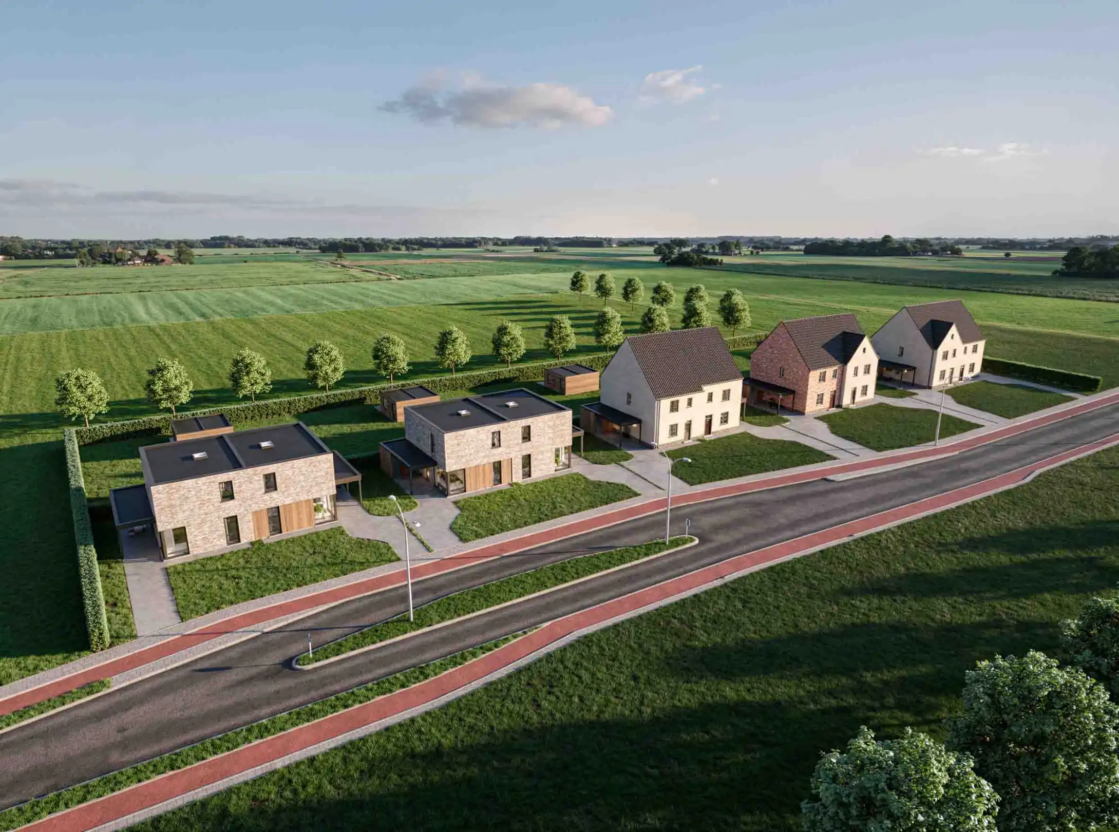 Passari - 4 moderne en 6 landelijke woningen in Nieuwerkerken foto {{pictureIndex}}