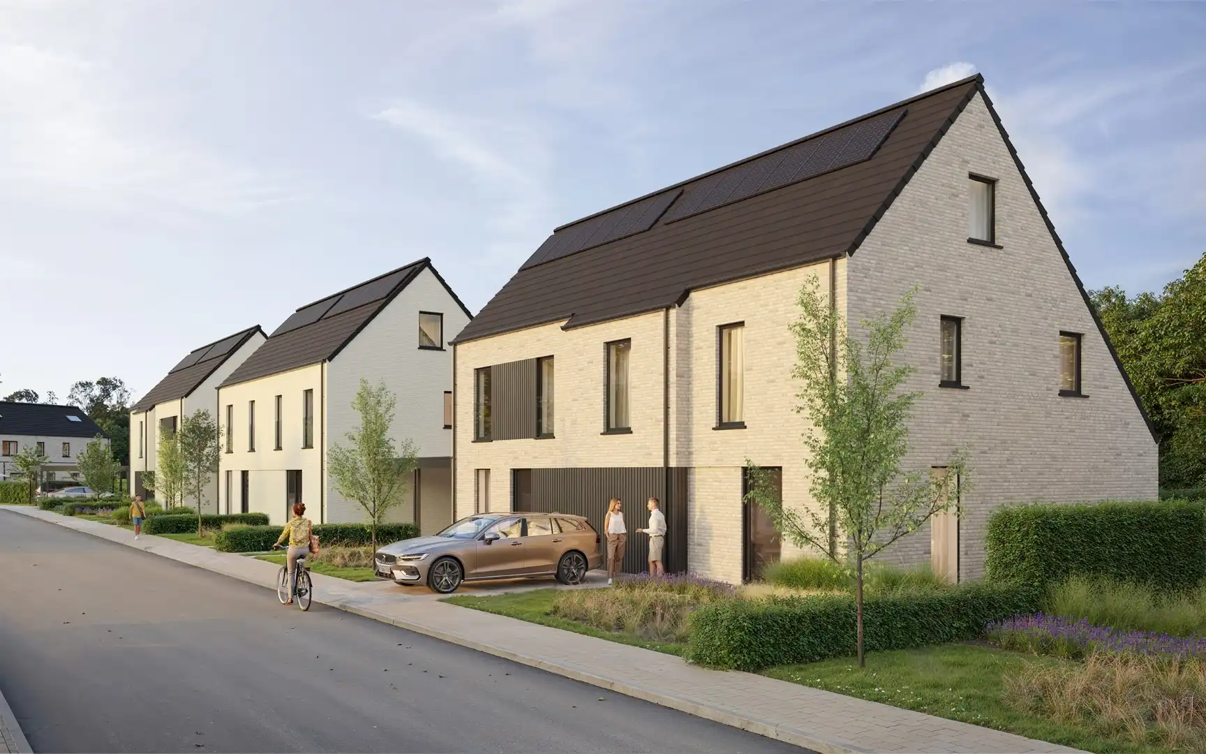 Energiezuinige halfopen bebouwingen in Aarsele foto {{pictureIndex}}