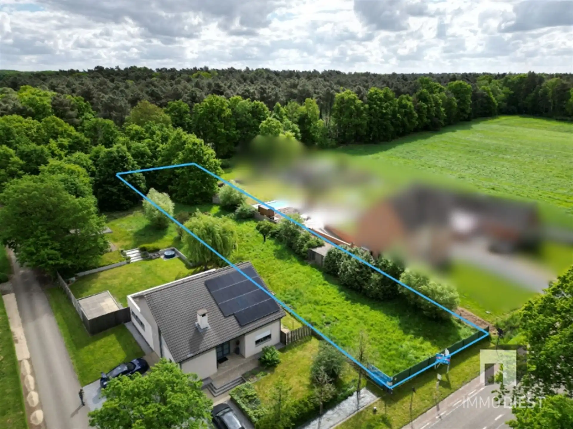 Nog te bouwen villa op knappe bouwgrond voor open bebouwing 18,66are foto 4