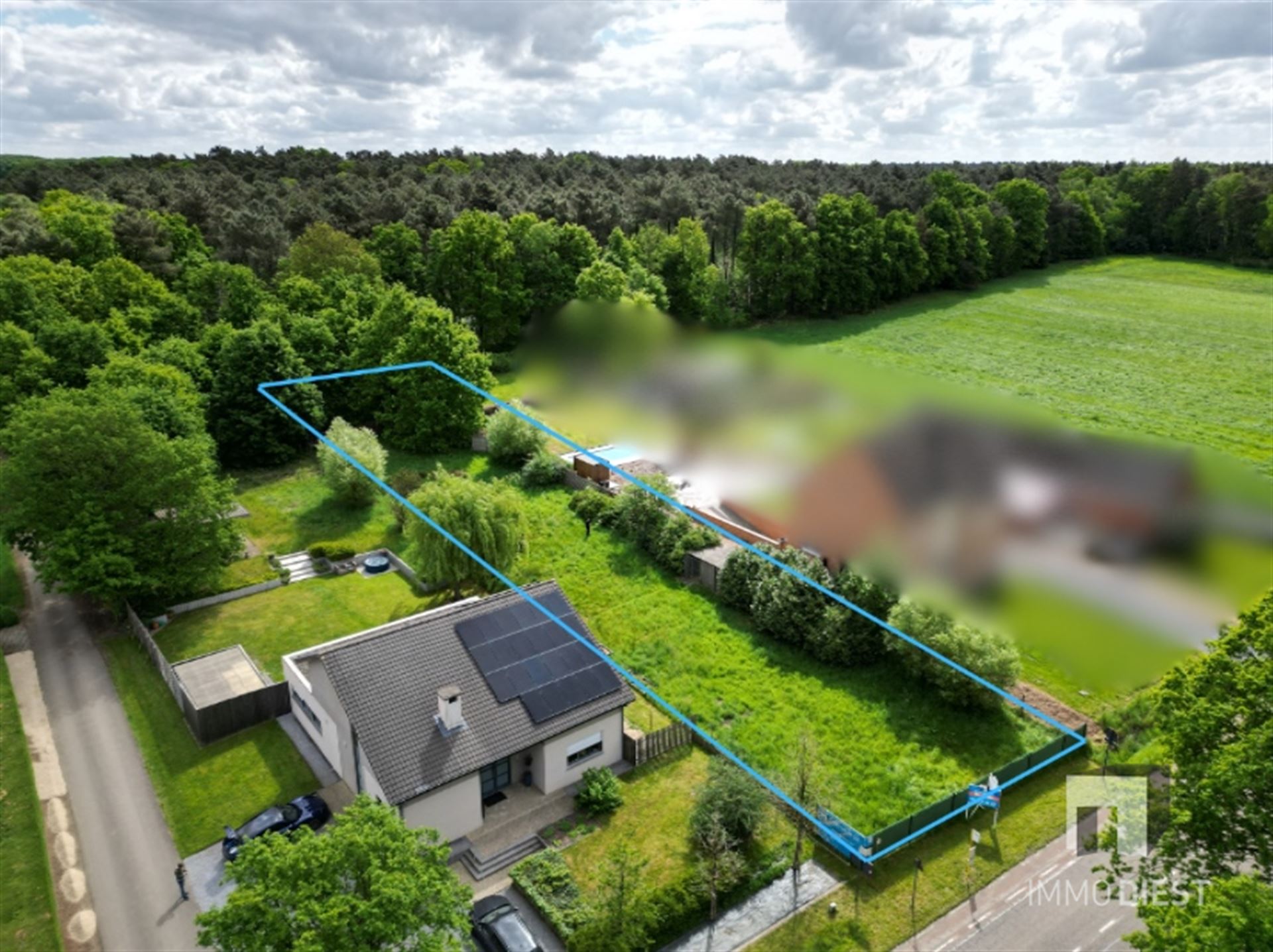 Nog te bouwen villa op knappe bouwgrond voor open bebouwing 18,66are foto 4