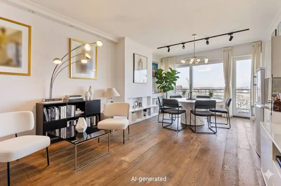 Appartement met frontaal havenzicht te koop in Blankenberge foto {{pictureIndex}}