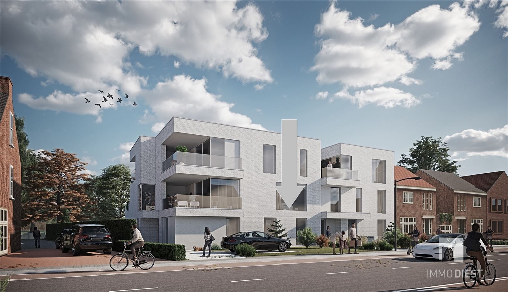 Gelijkvloers appartement met terras en tuintje foto {{pictureIndex}}