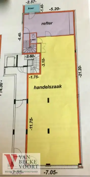 Handelsgelijkvloers 148m² + kelder 65m² foto 15