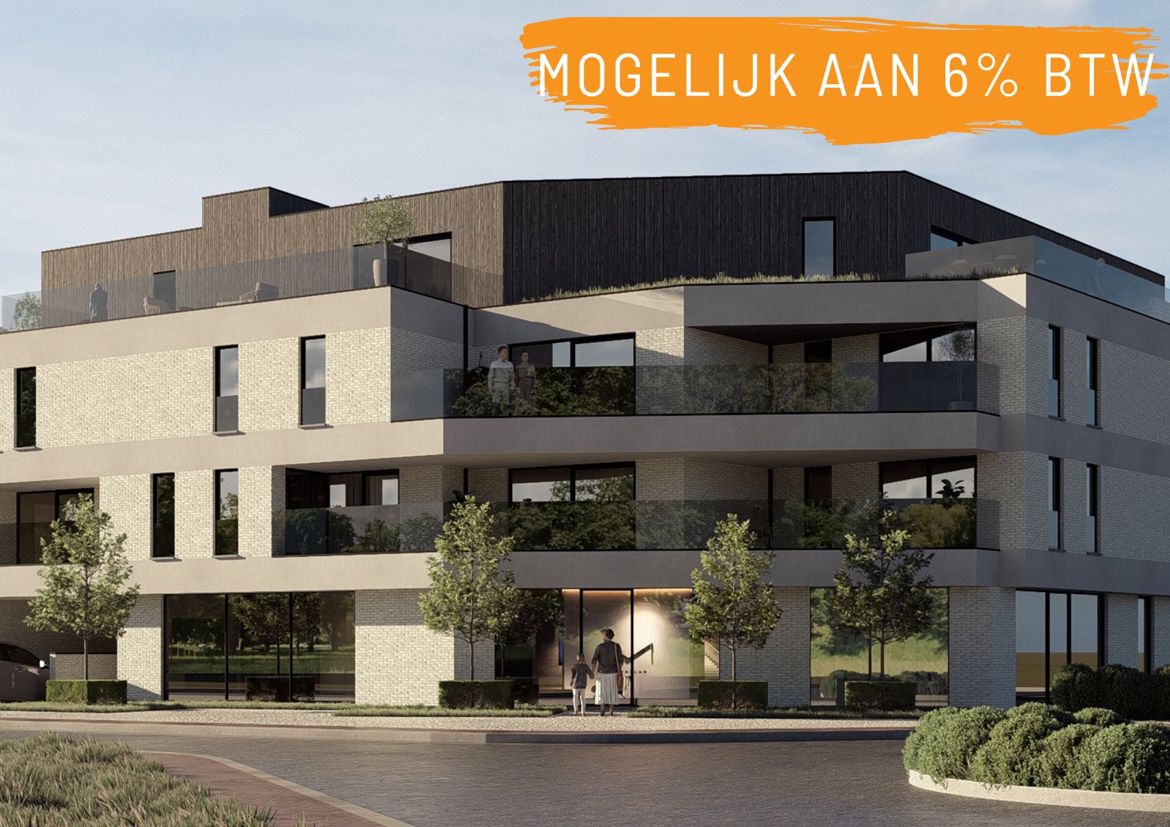Nieuwbouw appartementen te koop - MOGELIJK AAN 6% BTW! foto {{pictureIndex}}