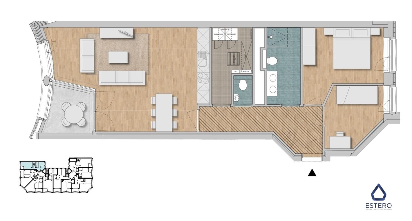 Nieuwbouwappartement met uitzicht op het Eilandje foto 14