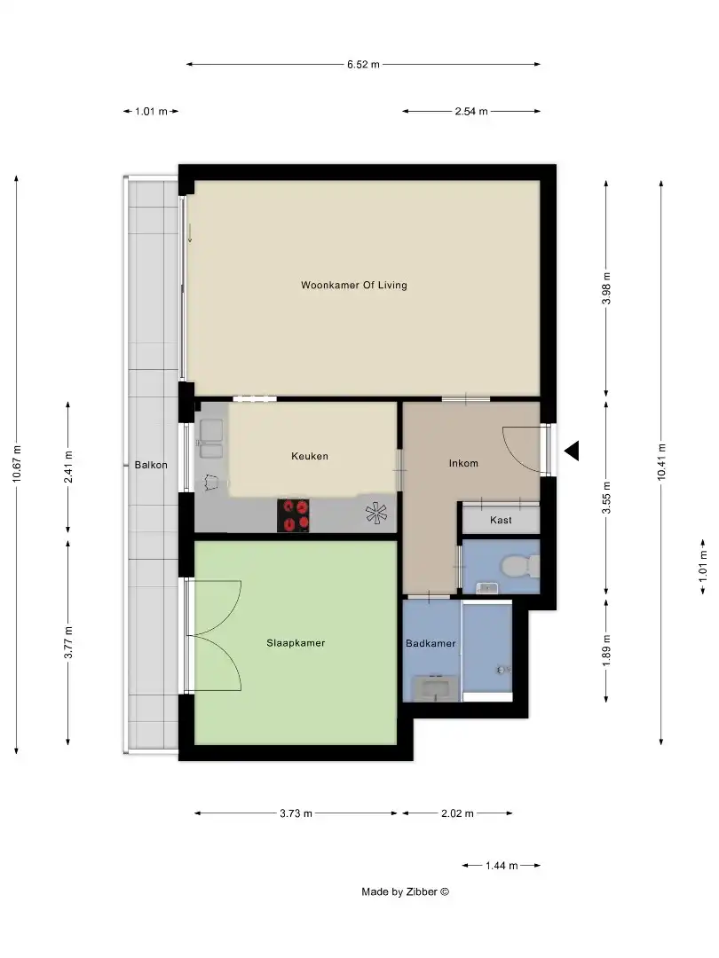 1-slaapkamerappartement met terras en private kelderberging in Linden! - EPC 133 kWh/m² - bewoonbare opp. 69m² foto 17