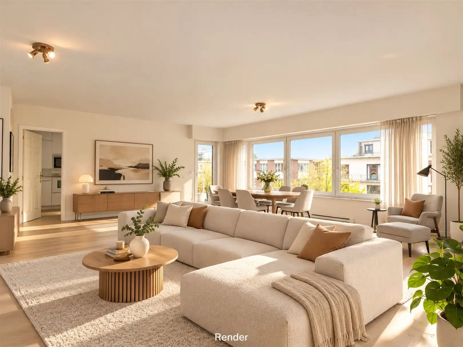 Ruim en lichtrijk appartement met 3 slaapkamers en twee terrassen op een toplocatie in Brasschaat foto 5