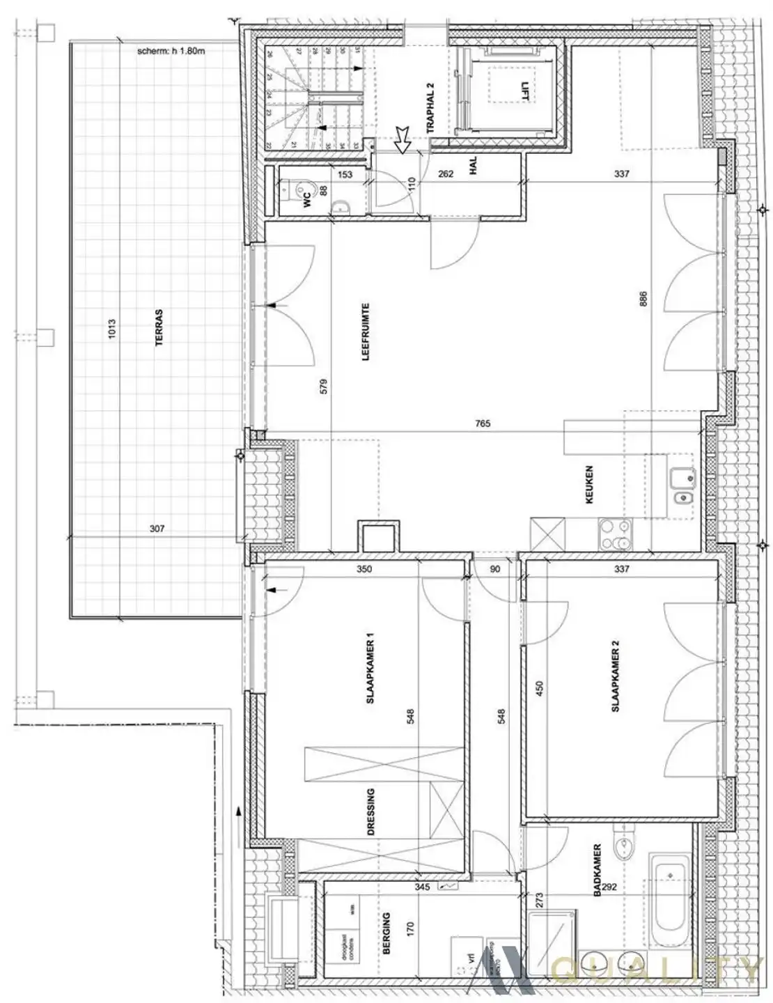 Instapklare penthouse met zonneterras in Wintam foto 21