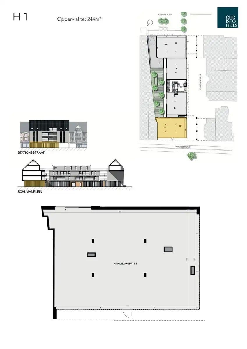 Handelsruimte (244m²) op toplocatie in het centrum van Lanaken! foto 2
