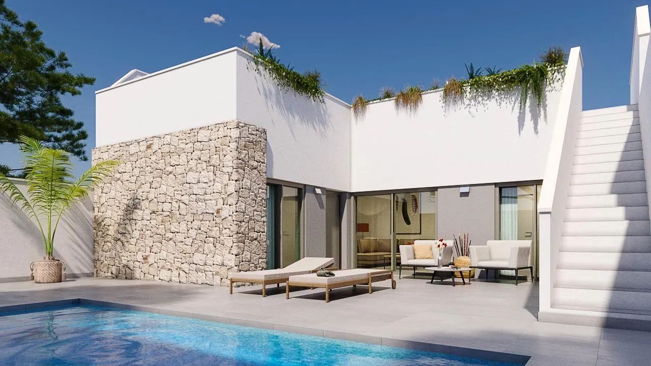 Zorgeloos genieten aan de Costa Blanca: moderne vakantiewoningen met solarium op toplocatie in Pilar de la Horadada foto {{pictureIndex}}