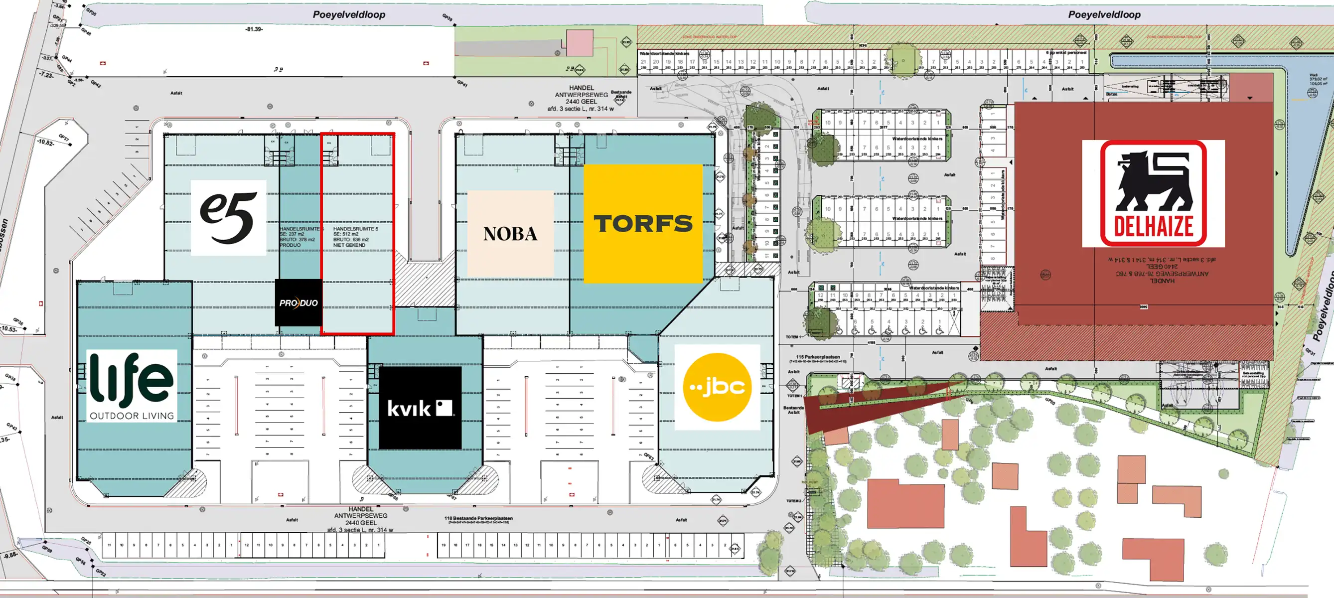 Commerciële ruimte 636 m² te huur – Retailpark Geel foto 3