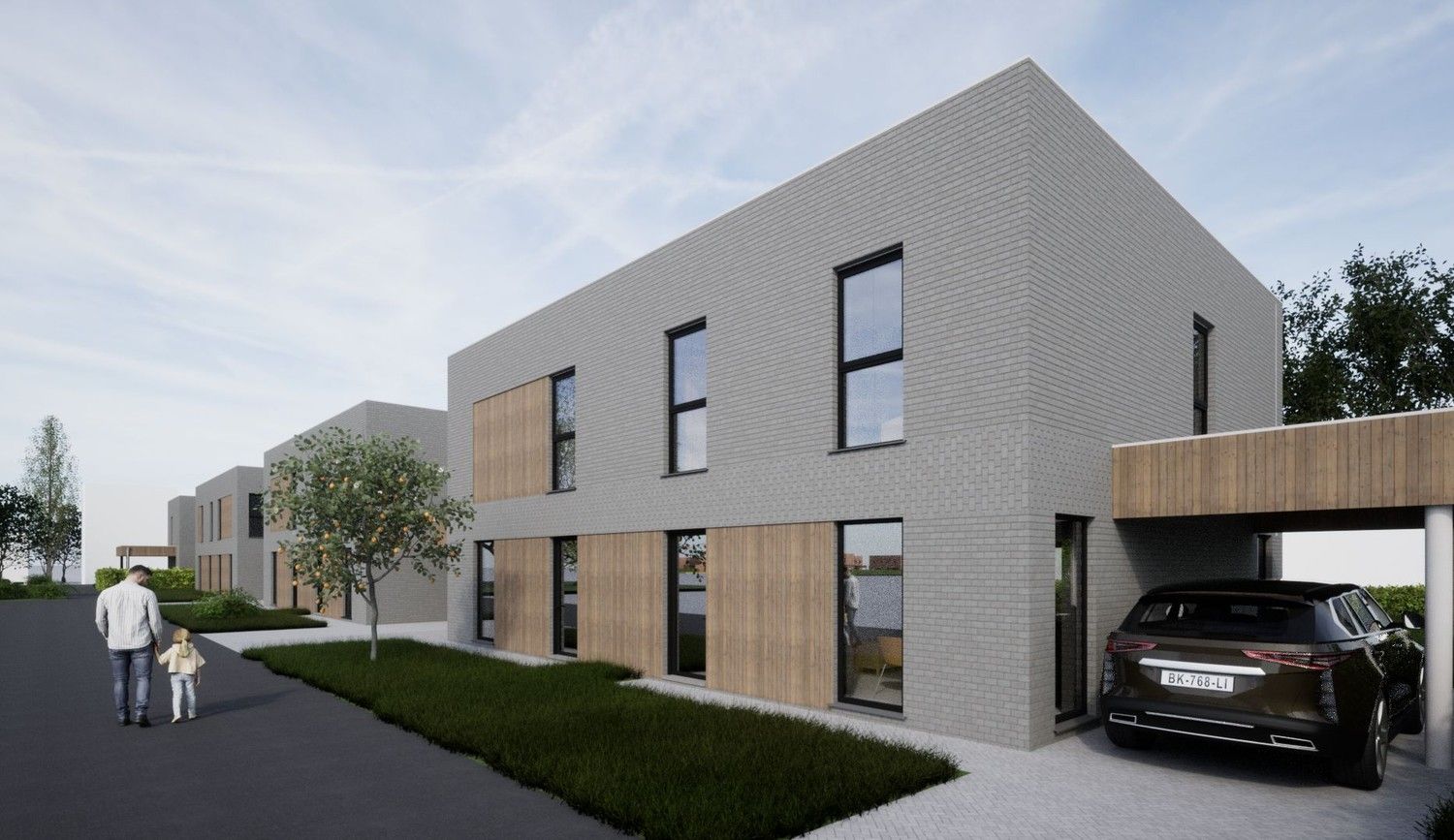 8 moderne nieuwbouwwoningen op percelen van 3 are foto {{pictureIndex}}