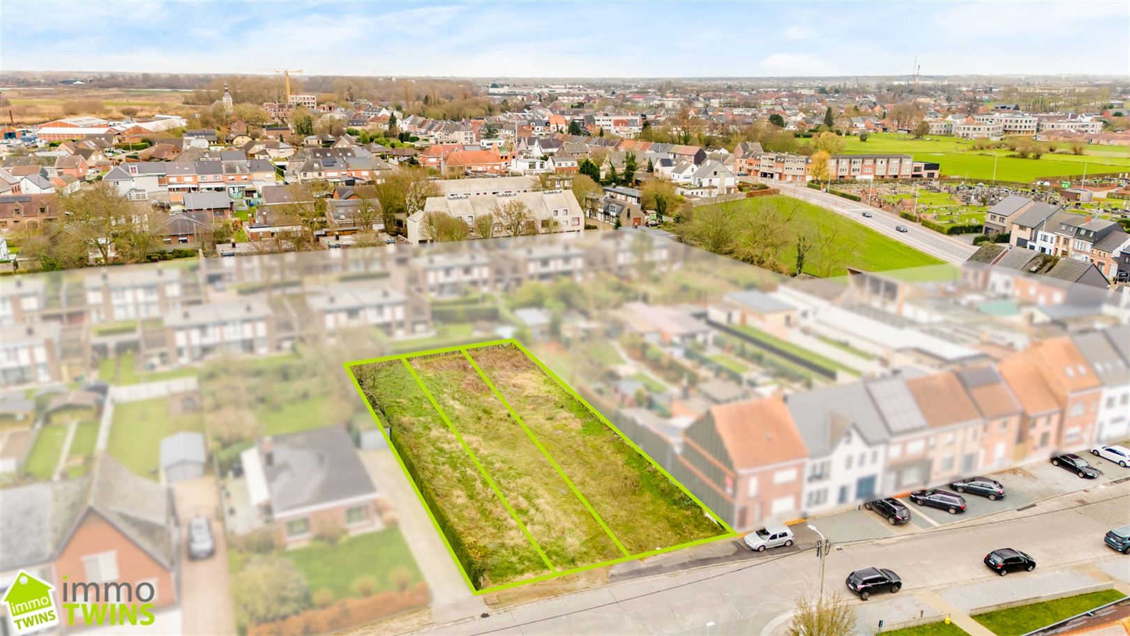 Bouwgrond voor gesloten bebouwing (lot 3) te Baasrode bij Dendermonde. foto {{pictureIndex}}