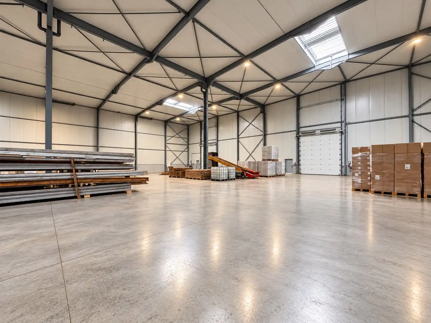 Magazijnruimte met laadkade en 10,5 m vrije hoogte te huur in Roeselare foto 3