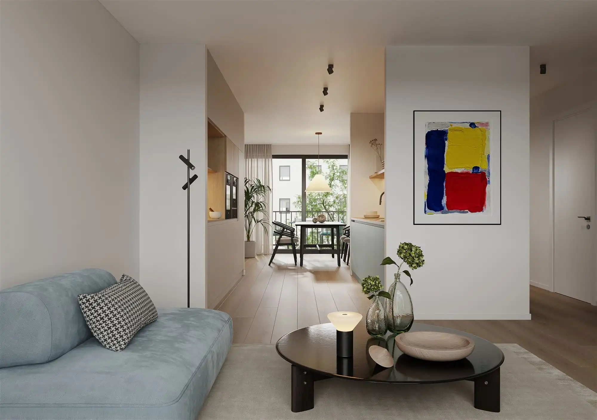 LANCERING MIL all in wonen: gelijkvloers appartement met 1 slaapkamer en terras van 6,32m² foto 4