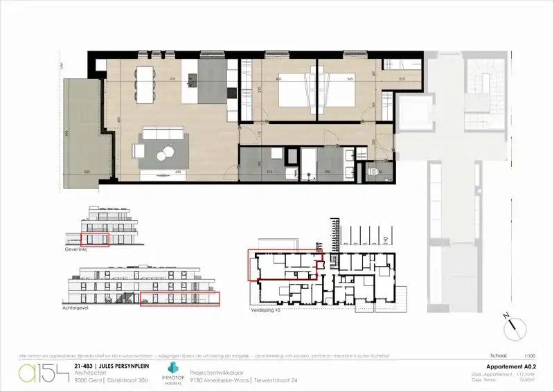MOGELIJKHEID AANKOOP NIEUWBOUW à 6% BTW - LUXUEUS GELIJKSVLOERS APPARTEMENT TE KOOP OP TOPLOCATIE IN LOCHRISTI (WACHTEBEKE) - PRIJS INCLUSIEF ONDERGRONDSE PARKEERPLAATS EN KELDERBERGING foto 18