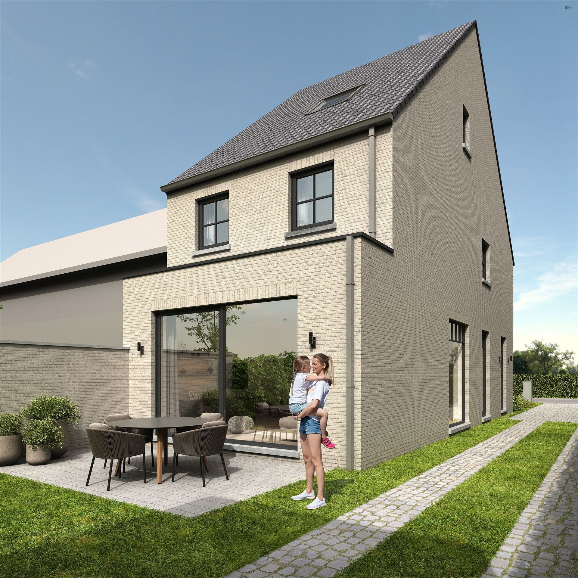 Afgwerkte Nieuwbouwwoning met mogelijkheid tot 4 slaapkamers foto {{pictureIndex}}