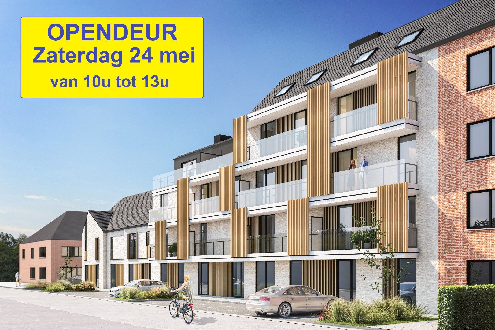 OPENDEUR 24/5 ! Modern wonen in Harelbeke, Residentie Zuidhof bestaande uit 18 appartementen met 1-2 slaapkamers foto {{pictureIndex}}