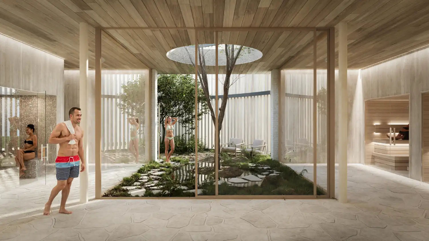 Nieuwbouwproject met vakantiewoningen en appartementen in een groene omgeving. foto 20