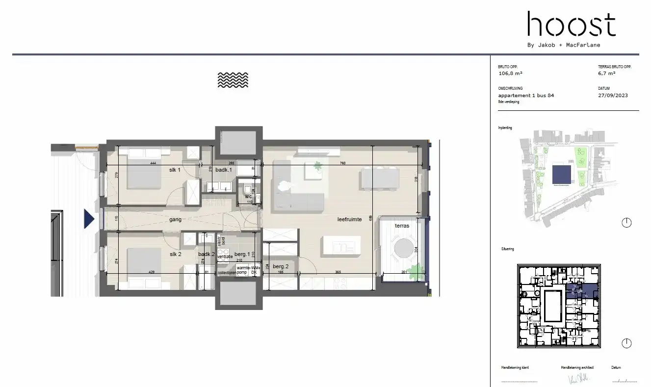 Modern appartement met twee slaapkamers en zonnig terras foto 5