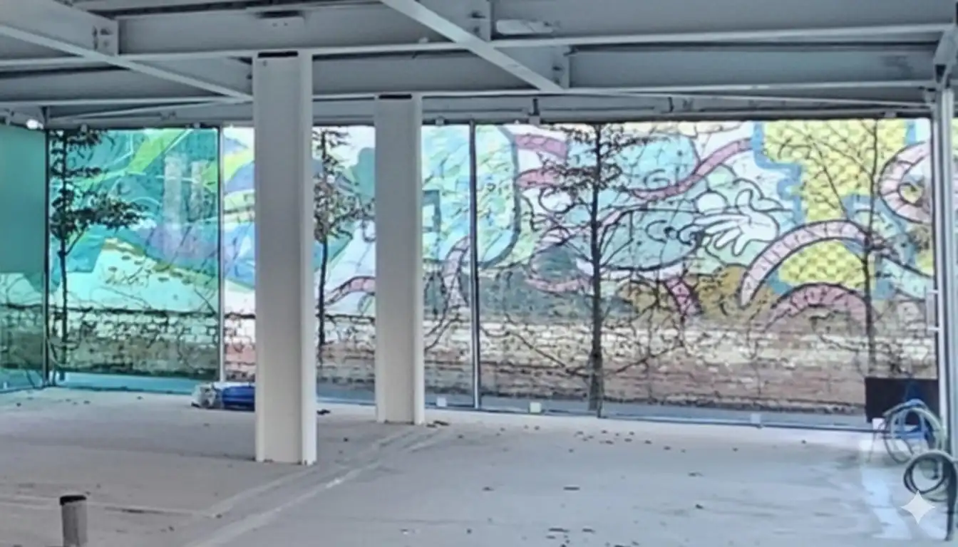 Uniek kantoor op rustige binnenplaats foto 7